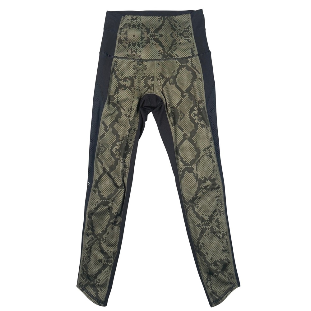 Lululemon Beyond Boundaries Pant Women's 6 Ziggy Snake Green Mesh Leggings Luon